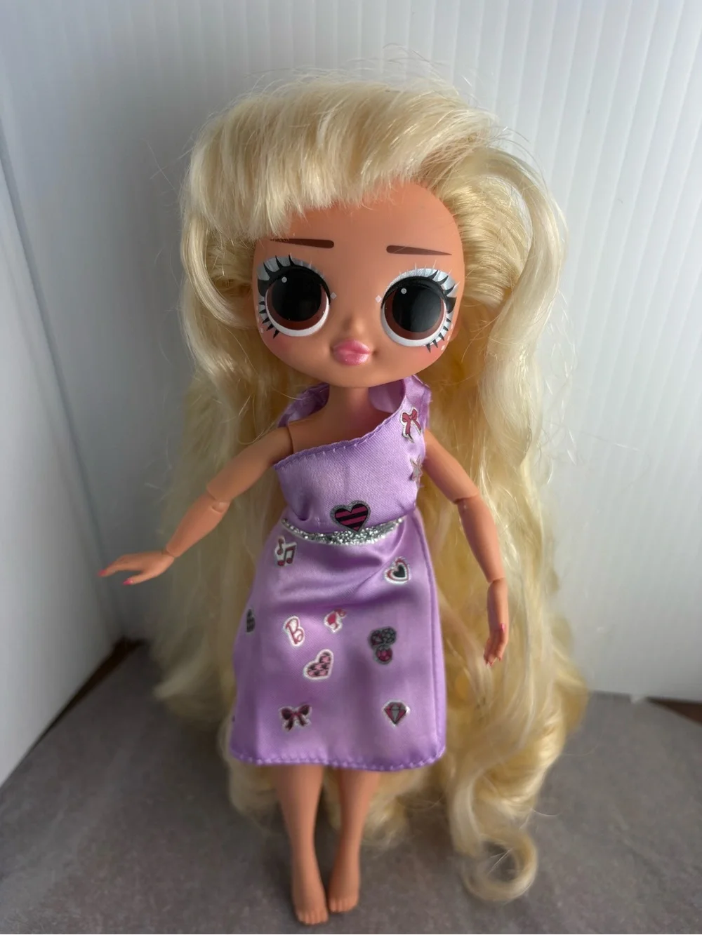 L.O.L. Surprise OMG Fly Gurl Fashion Doll Long Blonde Hair Brown Eyes Dress